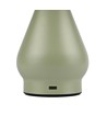 Laddningsbar LED-bordslampa - Grön, Ø15cm, 22cm hög, touch-dimbar, 3i1, IP20 inomhus