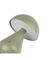 Laddningsbar LED-bordslampa - Grön, Ø15cm, 22cm hög, touch-dimbar, 3i1, IP20 inomhus