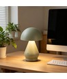 Laddningsbar LED-bordslampa - Grön, Ø15cm, 22cm hög, touch-dimbar, 3i1, IP20 inomhus