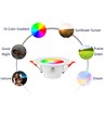 6-pack RGB+CCT Smart Home downlight - 5W LED, Bluetooth, fjärrkontroll, funkar med Google Home och Alexa