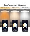 6-pack RGB+CCT Smart Home downlight - 5W LED, Bluetooth, fjärrkontroll, funkar med Google Home och Alexa