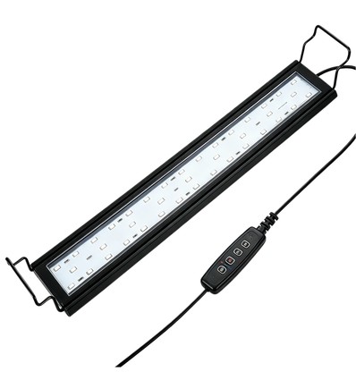 75-93 cm akvariearmatur - 22W LED, vit/blå/röd/grön/lila, justerbar längd, IP66