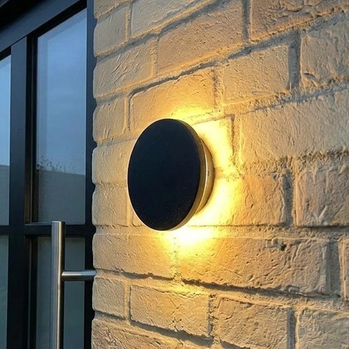 DOME vägglampa 12W - CCT, IP65, svart