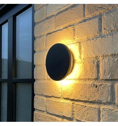 DOME vägglampa 18W - CCT, IP65, svart