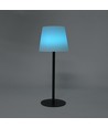 Laddningsbar RGBW LED-bordslampa med solcell - Vit, fjärrkontroll