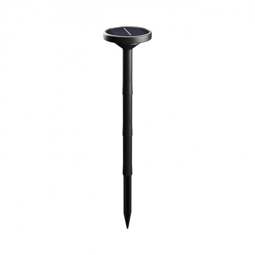 1W solcell trädgårdslampa med spett CCT - 3 ljusfärger, justerbar höjd, IP65, svart