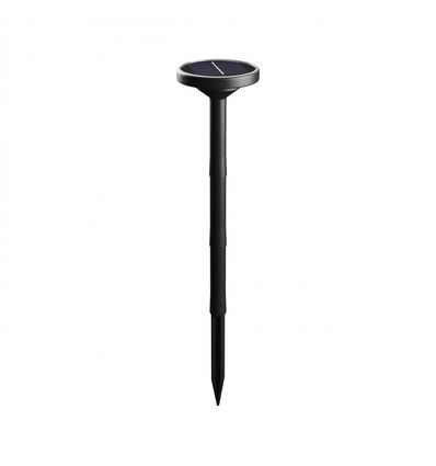 1W solcell trädgårdslampa med spett CCT - 3 ljusfärger, justerbar höjd, IP65, svart