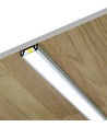 1m aluprofil SURFACE10 BC/UX - Svart anodiserad, utanpåliggande, LED-skena