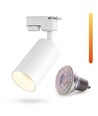 Dim to warm GU10 skenspot - Inklusive 6W Dimtowarm glödlampa, Vit, 1-fas, 1F2W