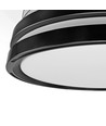 Taklampa med dold fläkt - RA90, CCT, 60W, svart