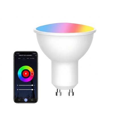 V-Tac 5W Smart Home LED lampa - Tuya/Smart Life, fungerar med Google Home, Alexa och smartphones, GU10 Spot