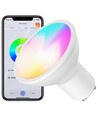 4x GU10 5W Smart Home LED-lampa - Bluetooth, RGB+CCT, Tuya/Smart Life