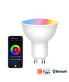 4x GU10 5W Smart Home LED-lampa - Bluetooth, RGB+CCT, Tuya/Smart Life