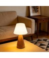 Laddningsbar LED-bordslampa - Trä, touch-dimbar, 3-i-1, IP20 inomhus