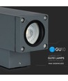 GU10 vägglampa med upp/ned-ljus - IP44 utomhus, mörkgrå, utan ljuskälla