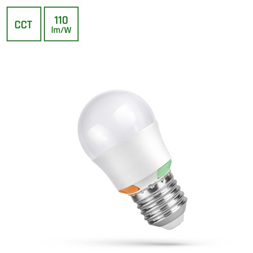E27 2W/4W/6W LED-klotlampa - G45, CCT, 3-stegs justerbar färgtemperatur