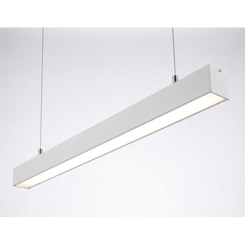 120cm 38/32/24W ljusskena - CCT, Vit, taklampa för kontor, inkl. vajerupphäng