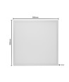 60x60 LED-panel 36W Triac dimbar - 116lm/w, UGR19, RA92, vit ram