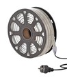 25m arbetsbelysning LED-strip - 230V, IP65, 1500 lm/m, 12W/m, 4000K, Byggbelysning