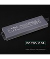 200W / 12V DC strömförsörjning för LED-strips - 16.6A, IP67 vattentät