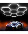 240W RA95 Hexagon LED 7 sektioner komplett set - Inkl. strömanslutning