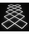 320W RA92 Hexagon LED 14 fält komplett set - Inkl. strömanslutning