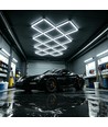 320W RA92 Hexagon LED 14 fält komplett set - Inkl. strömanslutning