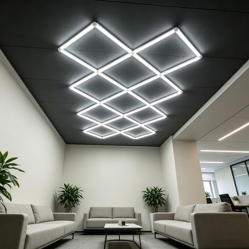 320W RA92 Hexagon LED 14 fält komplett set - Inkl. strömanslutning