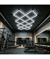 360W RA92 Hexagon LED 14 fält komplett set - Inkl. strömanslutning