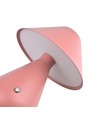 Laddningsbar LED bordslampa - Rosa, Ø16cm, 21,5cm hög, touch dimbar, 3-i-1, IP20 inomhus