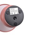 Laddningsbar LED bordslampa - Rosa, Ø16cm, 21,5cm hög, touch dimbar, 3-i-1, IP20 inomhus