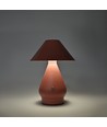 Laddningsbar LED bordslampa - Rosa, Ø16cm, 21,5cm hög, touch dimbar, 3-i-1, IP20 inomhus