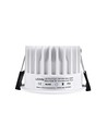 10W Ø8,5cm infälld spotlight dimbar RA99 - IP54, hål: Ø7,5 cm, mått: Ø8,5 cm, vit kant