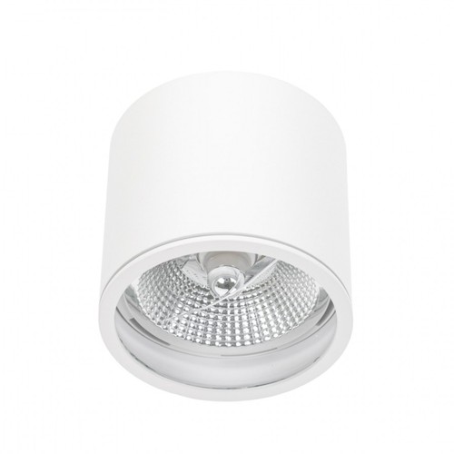Taklampa för AR111 GU10 - Vit, IP65 utomhus, Ø12cm, 11,5cm hög, aluminium, utan ljuskälla