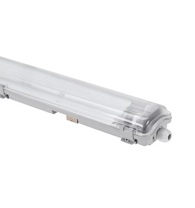 60cm Limea T8 LED-armatur, genomkopplad - För 2x 60cm LED-rör, IP65 vattentät