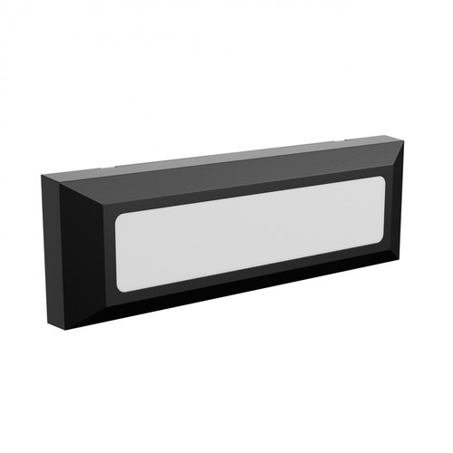 6W LED trappbelysning, CCT - 3 färgtemperaturer, IP54, svart, utomhusvägglampa