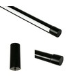 Svart matbordslampa 126cm - 18W LED, 2800K, inkl. vajerupphäng