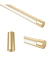 126cm dimbar matbordslampa - Guld, 18W LED, inkl. vajerupphäng