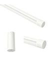 126cm dimbar matbordslampa - Vit, 18W LED, inkl. vajerupphäng