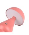 Laddningsbar LED-bordslampa - Rosa, Ø15cm, 22cm hög, touch dimbar, 3-i-1, IP20 inomhus