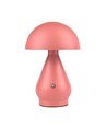 Laddningsbar LED-bordslampa - Rosa, Ø15cm, 22cm hög, touch dimbar, 3-i-1, IP20 inomhus