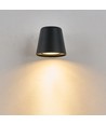 GU10 vägglampa - Svart, IP65, inomhus/utomhus, utan ljuskälla