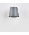 GU10 vägglampa - Grå, IP65, inomhus/utomhus, utan ljuskälla