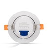7W Ø10cm LED downlight för inbyggnad - Hål: Ø8 cm, Mått: Ø10 cm, Inbyggd driver