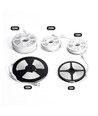 5m 9W/m Gul Slim COB strip - 230V, IP67 vattentät, 296 LED, kan klippas var 10:e cm