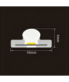 5m 9W/m Grön Slim COB strip - 230V, IP67 vattentät, 296 LED, kan klippas var 10:e cm