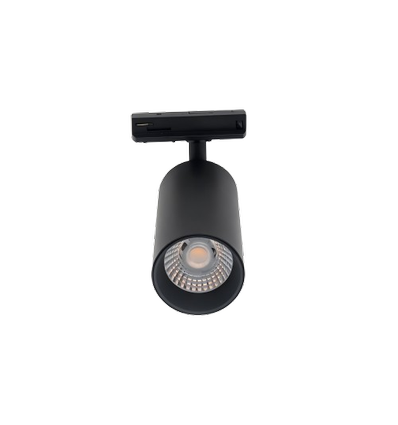 10W 1-fas RA95 skenspotlight - Svart, 1F2W