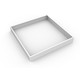 Ram till 60x60 LED panel - Snabb kit, plasthörn, vit kant
