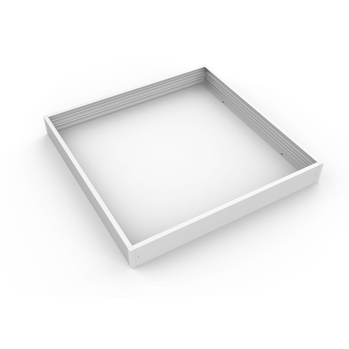 Ram till 60x60 LED panel - Snabb kit, plasthörn, vit kant