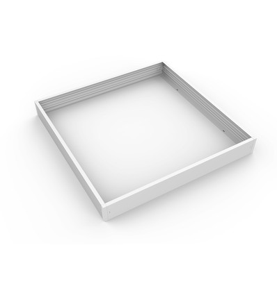 Ram till 60x60 LED panel - Snabb kit, plasthörn, vit kant